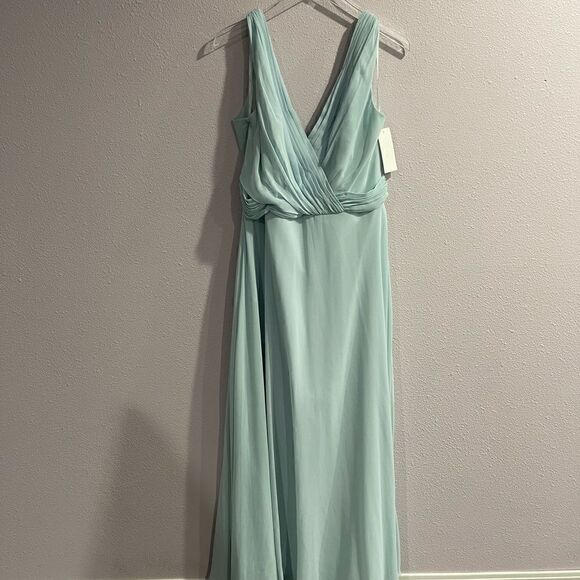 Jenny Packham Morning Sky Style JP1019 Maxi Dress Sz 16 - Picture 3 of 9